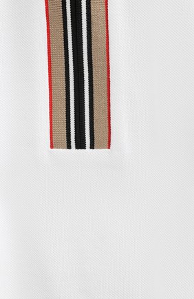 Детский хлопковое поло BURBERRY белого цвета по цене 10650 руб., арт. 8038471 | Фото 3 Детский хлопковое поло BURBERRY белого цвета, арт. 8038471 | Фото 3