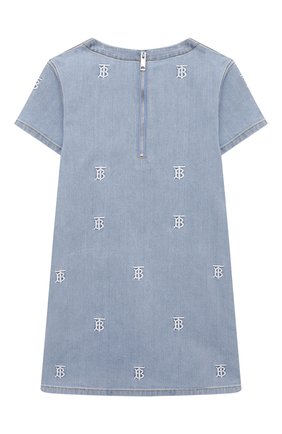 Детское джинсовое платье BURBERRY голубого цвета по цене 26100 руб., арт. 8037986 | Фото 2 Детское джинсовое платье BURBERRY голубого цвета, арт. 8037986 | Фото 2