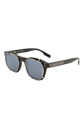 Мужские солнцезащитные очки MONTBLANC черного цвета, арт. MB0122S 003 | Фото 1 (Тип очков: С/з; Оптика Гендер: оптика-мужское)