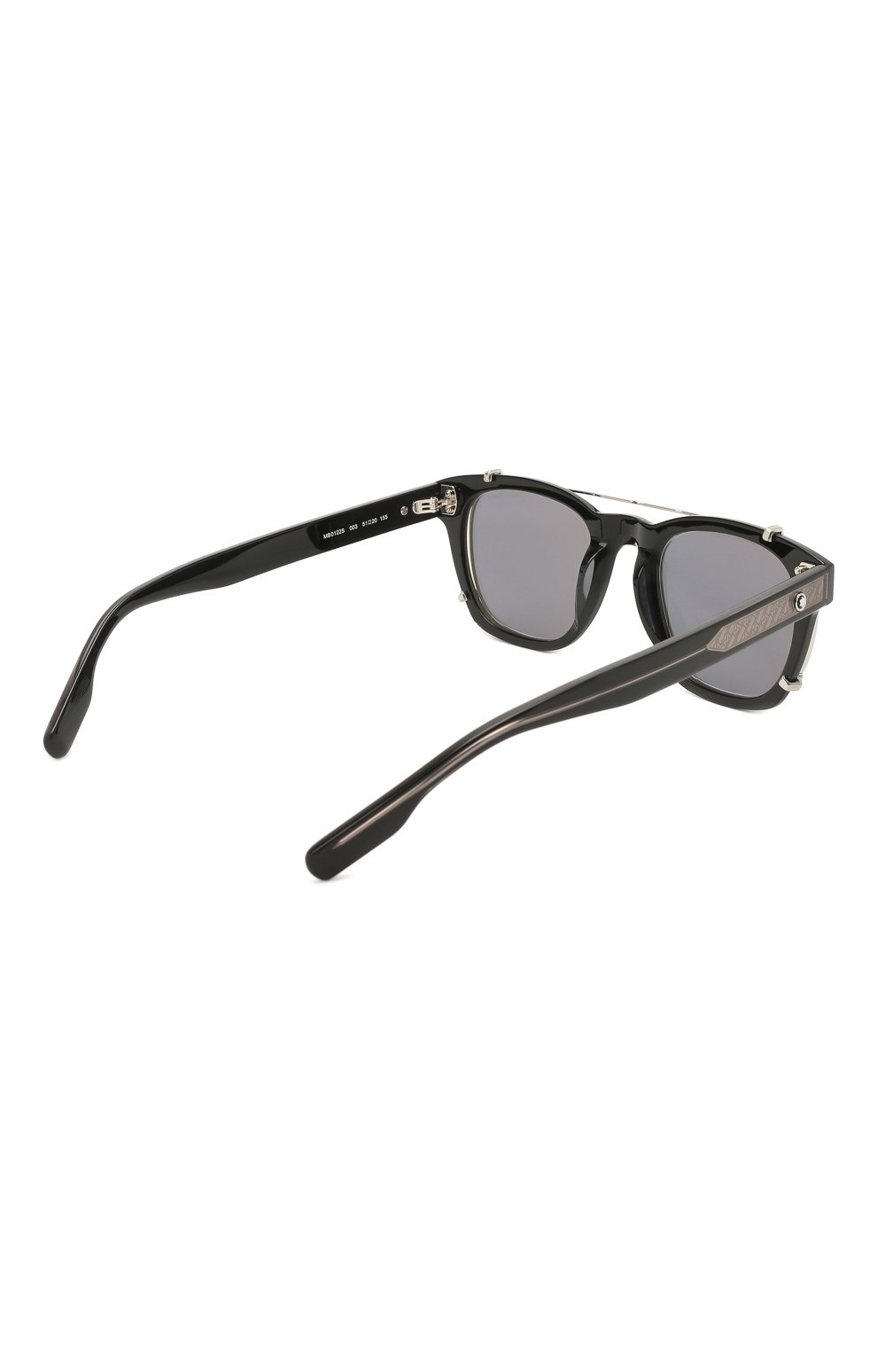 Мужские солнцезащитные очки MONTBLANC черного цвета, арт. MB0122S 003 | Фото 4 (Тип очков: С/з; Оптика Гендер: оптика-мужское)