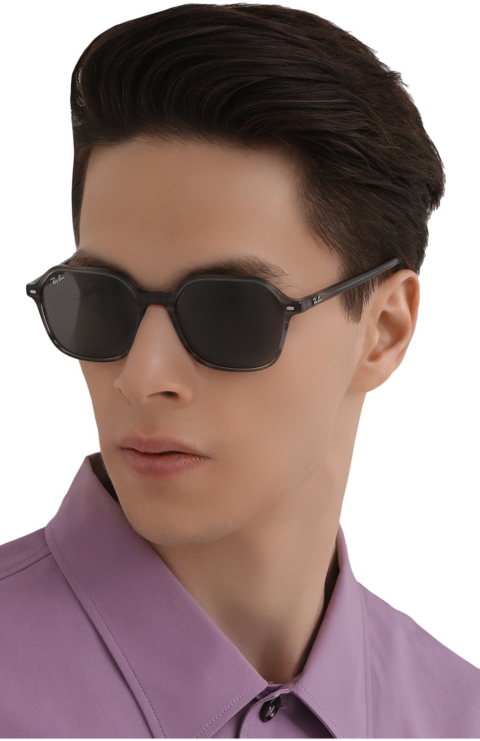 Женские солнцезащитные очки RAY-BAN серого цвета по цене 0 руб., арт. 2194-1314B1 | Фото 3 Женские солнцезащитные очки RAY-BAN серого цвета, арт. 2194-1314B1 | Фото 3 (Кросс-КТ: С/з-унисекс; Региональные ограничения белый список (Axapta Mercury): RU; Тип очков: С/з; Оптика Гендер: оптика-унисекс; Очки форма: Прямоугольные)