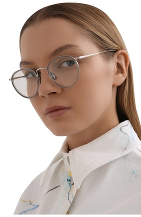 Женские оправа OLIVER PEOPLES серебряного цвета по цене 23400 руб., арт. 1104-5063 | Фото 2 Женские оправа OLIVER PEOPLES серебряного цвета, арт. 1104-5063 | Фото 2