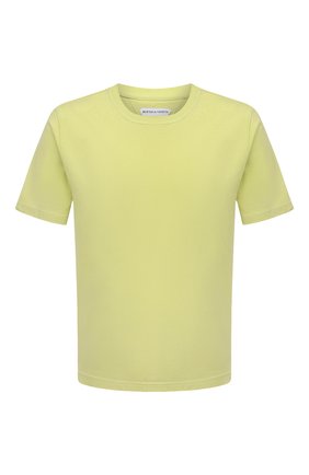 Мужская хлопковая футболка BOTTEGA VENETA светло-зеленого цвета по цене 30800 руб., арт. 649055/VF1U0 | Фото 1 Мужская хлопковая футболка BOTTEGA VENETA светло-зеленого цвета, арт. 649055/VF1U0 | Фото 1 (Длина (для топов): Стандартные; Принт: Без принта; Материал внешний: Хлопок; Рукава: Короткие; Стили: Минимализм)