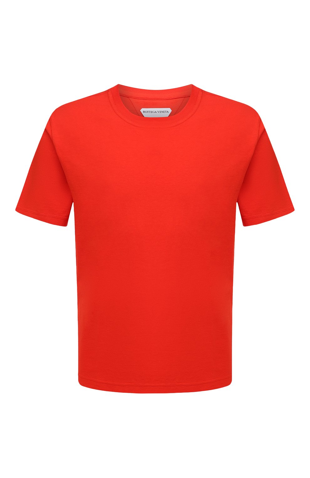 Мужская хлопковая футболка BOTTEGA VENETA красного цвета, арт. 649055/VF1U0 | Фото 1 (Принт: Без принта; Рукава: Короткие; Длина (для топов): Стандартные; Региональные ограничения белый список (Axapta Mercury): RU; Материал внешний: Хлопок; Стили: Минимализм)