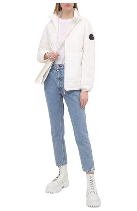 Женская пуховая куртка menchib MONCLER белого цвета по цене 94300 руб., арт. G1-093-1A53L-10-53333 | Фото 2 Женская пуховая куртка menchib MONCLER белого цвета, арт. G1-093-1A53L-10-53333 | Фото 2