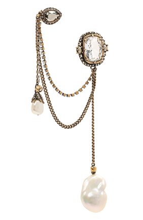 Женские моносерьга ALEXANDER MCQUEEN золотого цвета по цене 72800 руб., арт. 650483/I1213 | Фото 3 Женские моносерьга ALEXANDER MCQUEEN золотого цвета, арт. 650483/I1213 | Фото 3