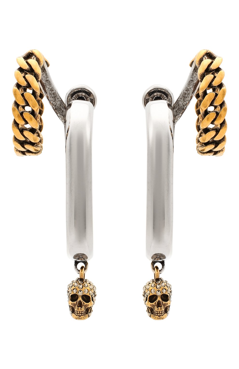 Женские серьги ALEXANDER MCQUEEN серебряного цвета, арт. 659646/J160Z | Фото 1