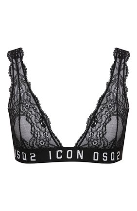 Женский бюстгальтер с мягкой чашкой DSQUARED2 черного цвета по цене 15150 руб., арт. D8R083420 | Фото 1 Женский бюстгальтер с мягкой чашкой DSQUARED2 черного цвета, арт. D8R083420 | Фото 1