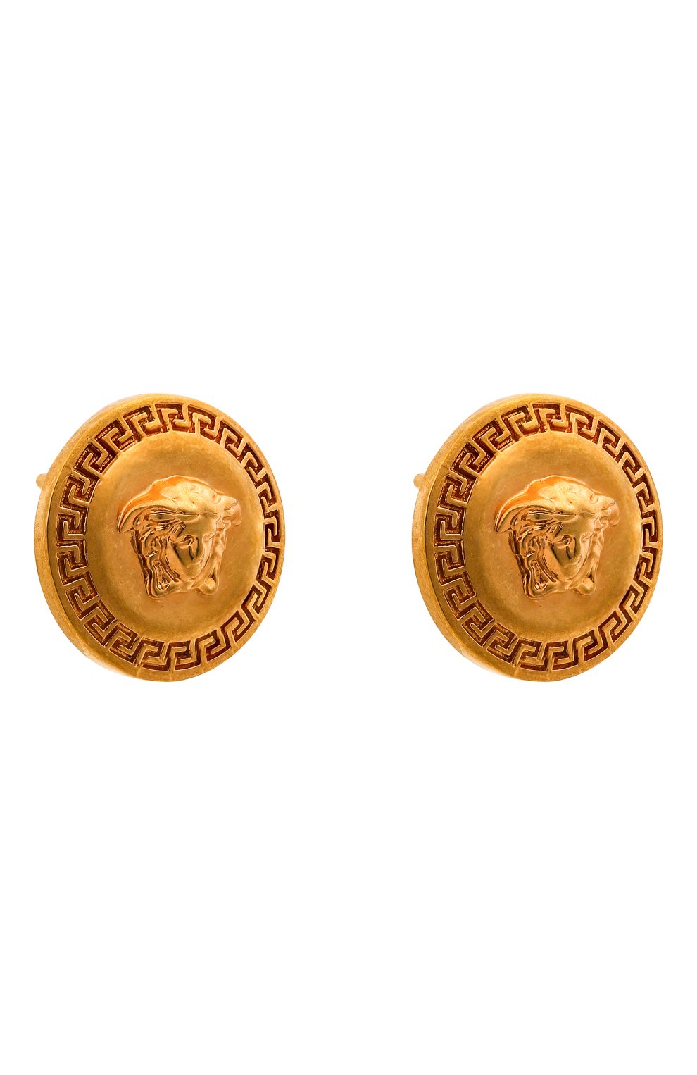 Женские серьги tribute VERSACE золотого цвета по цене 30800 руб., арт. DG2H765/DJMT | Фото 3 Женские серьги tribute VERSACE золотого цвета, арт. DG2H765/DJMT | Фото 3