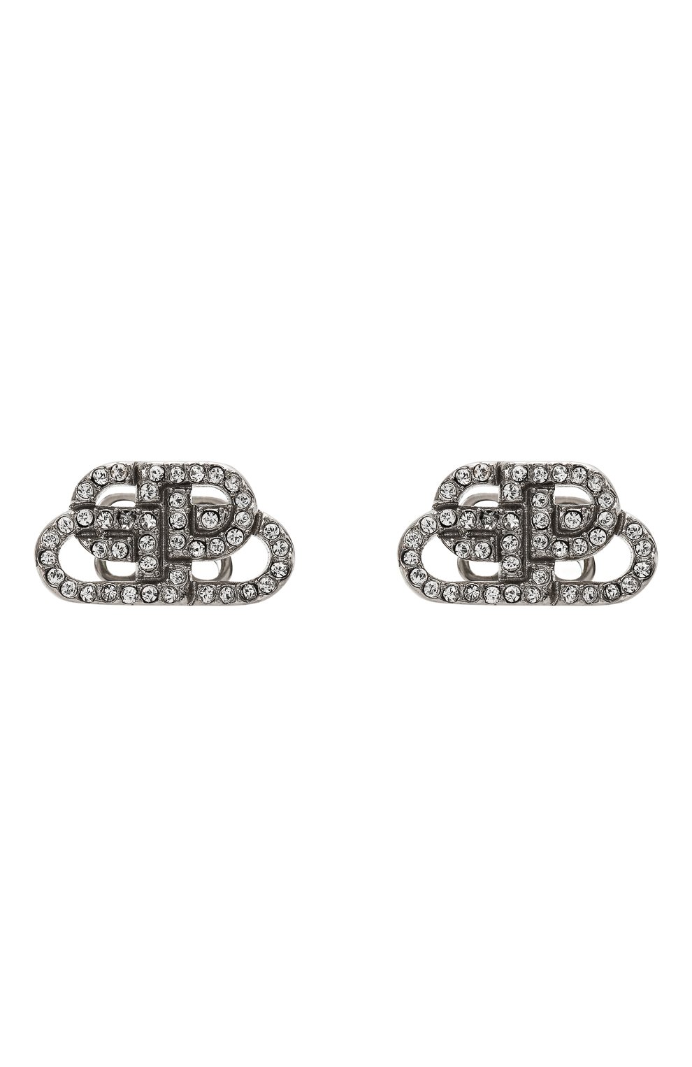 Женские серьги BALENCIAGA серебряного цвета, арт. 624203/TZ05S | Фото 1