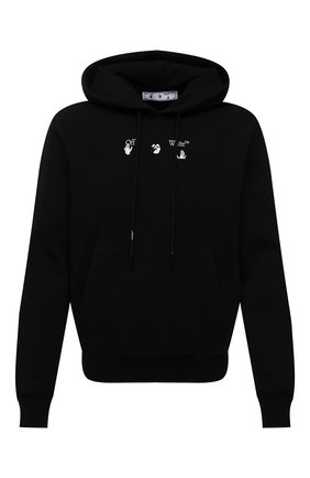Мужской хлопковое худи OFF-WHITE черного цвета по цене 45900 руб., арт. 0MBB034S21FLE009 | Фото 1 Мужской хлопковое худи OFF-WHITE черного цвета, арт. 0MBB034S21FLE009 | Фото 1