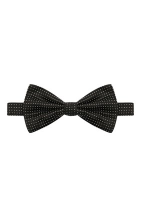 Мужской шелковый галстук-бабочка CANALI черного цвета, арт. 02/HJ03244 | Фото 1 (Материал: Текстиль, Шелк)