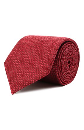 Мужской шелковый галстук CANALI красного цвета по цене 14950 руб., арт. 24/HJ03122 | Фото 1 Мужской шелковый галстук CANALI красного цвета, арт. 24/HJ03122 | Фото 1 (Материал: Шелк, Текстиль; Принт: С принтом)