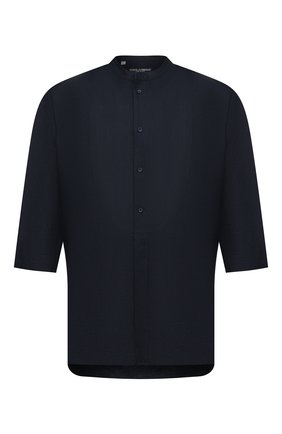 Мужская льняная рубашка DOLCE & GABBANA темно-синего цвета по цене 68000 руб., арт. G5HR2T/FU4IK | Фото 1 Мужская льняная рубашка DOLCE & GABBANA темно-синего цвета, арт. G5HR2T/FU4IK | Фото 1