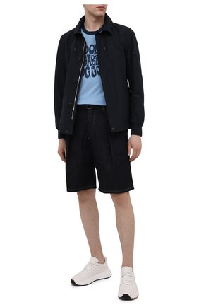 Мужская хлопковая футболка DOLCE & GABBANA голубого цвета по цене 31200 руб., арт. G8JX7T/FI7Z2 | Фото 2 Мужская хлопковая футболка DOLCE & GABBANA голубого цвета, арт. G8JX7T/FI7Z2 | Фото 2