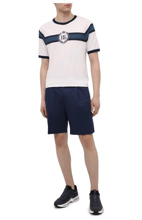 Мужская хлопковая футболка DOLCE & GABBANA белого цвета по цене 39500 руб., арт. G8LW4T/FI70B | Фото 2 Мужская хлопковая футболка DOLCE & GABBANA белого цвета, арт. G8LW4T/FI70B | Фото 2