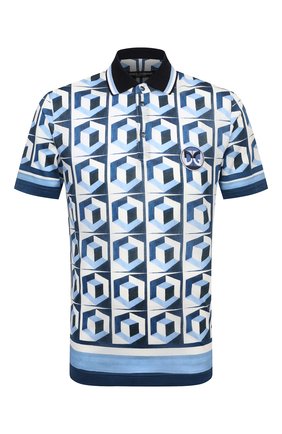 Мужское хлопковое поло DOLCE & GABBANA голубого цвета по цене 52150 руб., арт. G8LW6Z/FI70I | Фото 1 Мужское хлопковое поло DOLCE & GABBANA голубого цвета, арт. G8LW6Z/FI70I | Фото 1