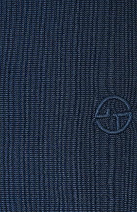 Мужской шелковый шарф GIORGIO ARMANI темно-синего цвета по цене 26800 руб., арт. 745121/1P121 | Фото 2 Мужской шелковый шарф GIORGIO ARMANI темно-синего цвета, арт. 745121/1P121 | Фото 2