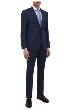 Мужские кожаные дерби SANTONI темно-коричневого цвета по цене 79350 руб., арт. MCC017026MC3HNGWT50 | Фото 2 Мужские кожаные дерби SANTONI темно-коричневого цвета, арт. MCC017026MC3HNGWT50 | Фото 2 (Мужское Кросс-КТ: Броги-обувь; Материал внутренний: Натуральная кожа; Стили: Классический)