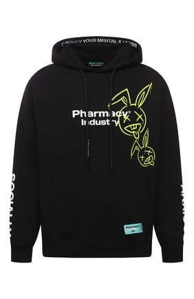Мужской хлопковое худи PHARMACY INDUSTRY черного цвета по цене 18650 руб., арт. PHM221 | Фото 1 Мужской хлопковое худи PHARMACY INDUSTRY черного цвета, арт. PHM221 | Фото 1