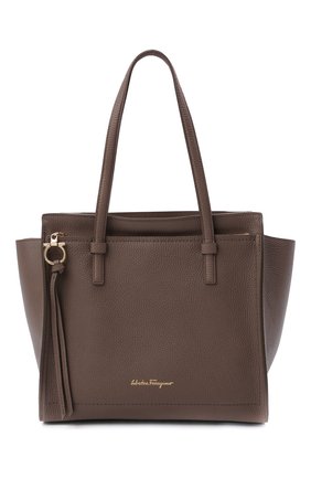 Женский сумка-тоут SALVATORE FERRAGAMO светло-коричневого цвета по цене 110000 руб., арт. Z-0741024 | Фото 1 Женский сумка-тоут SALVATORE FERRAGAMO светло-коричневого цвета, арт. Z-0741024 | Фото 1