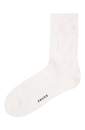 Женские хлопковые носки FALKE белого цвета по цене 1700 руб., арт. 46407 | Фото 1 Женские хлопковые носки FALKE белого цвета, арт. 46407 | Фото 1
