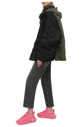 Женские текстильные кроссовки b runner BALMAIN розового цвета по цене 51800 руб., арт. VN1C589/TMNY | Фото 2 Женские текстильные кроссовки b runner BALMAIN розового цвета, арт. VN1C589/TMNY | Фото 2 (Материал внутренний: Натуральная кожа, Текстиль; Подошва: Платформа; Материал внешний: Текстиль)