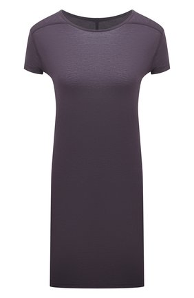 Женская футболка из вискозы RICK OWENS фиолетового цвета по цене 28500 руб., арт. RP21S3203/JS | Фото 1 Женская футболка из вискозы RICK OWENS фиолетового цвета, арт. RP21S3203/JS | Фото 1