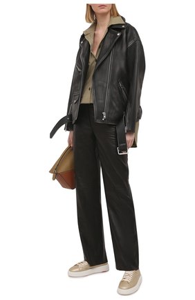 Женские кожаные кеды SANTONI золотого цвета по цене 37350 руб., арт. WBCD60780BARCFAS048 | Фото 2 Женские кожаные кеды SANTONI золотого цвета, арт. WBCD60780BARCFAS048 | Фото 2
