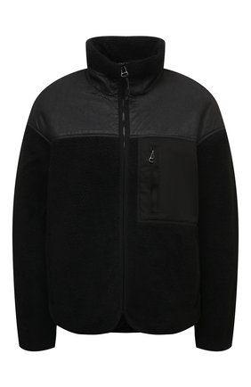 Женская куртка JAMES PERSE черного цвета, арт. WKBS2406 | Фото 1 (Длина (верхняя одежда): Короткие; Материал внешний: Синтетический материал; Рукава: Длинные; Стили: Спорт-шик; Материал подклада: Хлопок; Кросс-КТ: Куртка; Региональные ограничения белый список (Axapta Mercury): RU)