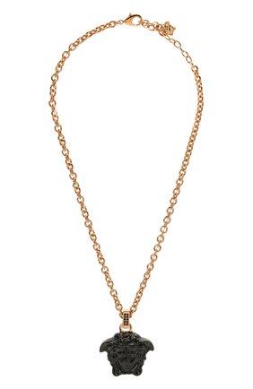 Женская кулон на цепочке la medusa VERSACE черного цвета по цене 43050 руб., арт. DG1I125/DMTVX | Фото 1 Женская кулон на цепочке la medusa VERSACE черного цвета, арт. DG1I125/DMTVX | Фото 1 (Материал: Металл)