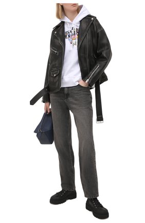 Женский хлопковое худи VERSACE JEANS COUTURE белого цвета по цене 32550 руб., арт. B6HWA7KC-WDP308/30456 | Фото 2 Женский хлопковое худи VERSACE JEANS COUTURE белого цвета, арт. B6HWA7KC-WDP308/30456 | Фото 2