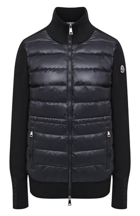 Женский шерстяной кардиган MONCLER темно-синего цвета по цене 63750 руб., арт. G1-093-9B532-00-A9614 | Фото 1 Женский шерстяной кардиган MONCLER темно-синего цвета, арт. G1-093-9B532-00-A9614 | Фото 1