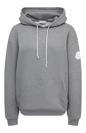 Женский хлопковое худи MONCLER серого цвета по цене 48600 руб., арт. G1-093-8G771-00-809LC | Фото 1 Женский хлопковое худи MONCLER серого цвета, арт. G1-093-8G771-00-809LC | Фото 1