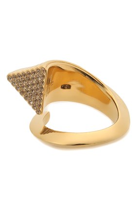 Женское кольцо BOTTEGA VENETA золотого цвета, арт. 651096/VB0B6 | Фото 1 (Материал: Серебро)
