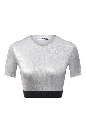Женский топ из вискозы PACO RABANNE серебряного цвета по цене 16950 руб., арт. 20PJT0002VI0222 | Фото 1 Женский топ из вискозы PACO RABANNE серебряного цвета, арт. 20PJT0002VI0222 | Фото 1