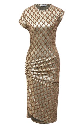 Женское платье PACO RABANNE золотого цвета по цене 64900 руб., арт. 21PJR0007VI0285 | Фото 1 Женское платье PACO RABANNE золотого цвета, арт. 21PJR0007VI0285 | Фото 1