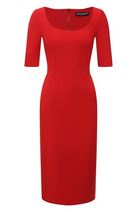 Женское платье DOLCE & GABBANA красного цвета по цене 131500 руб., арт. F6P0ZT/FURDV | Фото 1 Женское платье DOLCE & GABBANA красного цвета, арт. F6P0ZT/FURDV | Фото 1