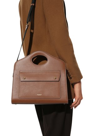 Женская сумка pocket small BURBERRY коричневого цвета по цене 144500 руб., арт. 8036745 | Фото 2 Женская сумка pocket small BURBERRY коричневого цвета, арт. 8036745 | Фото 2
