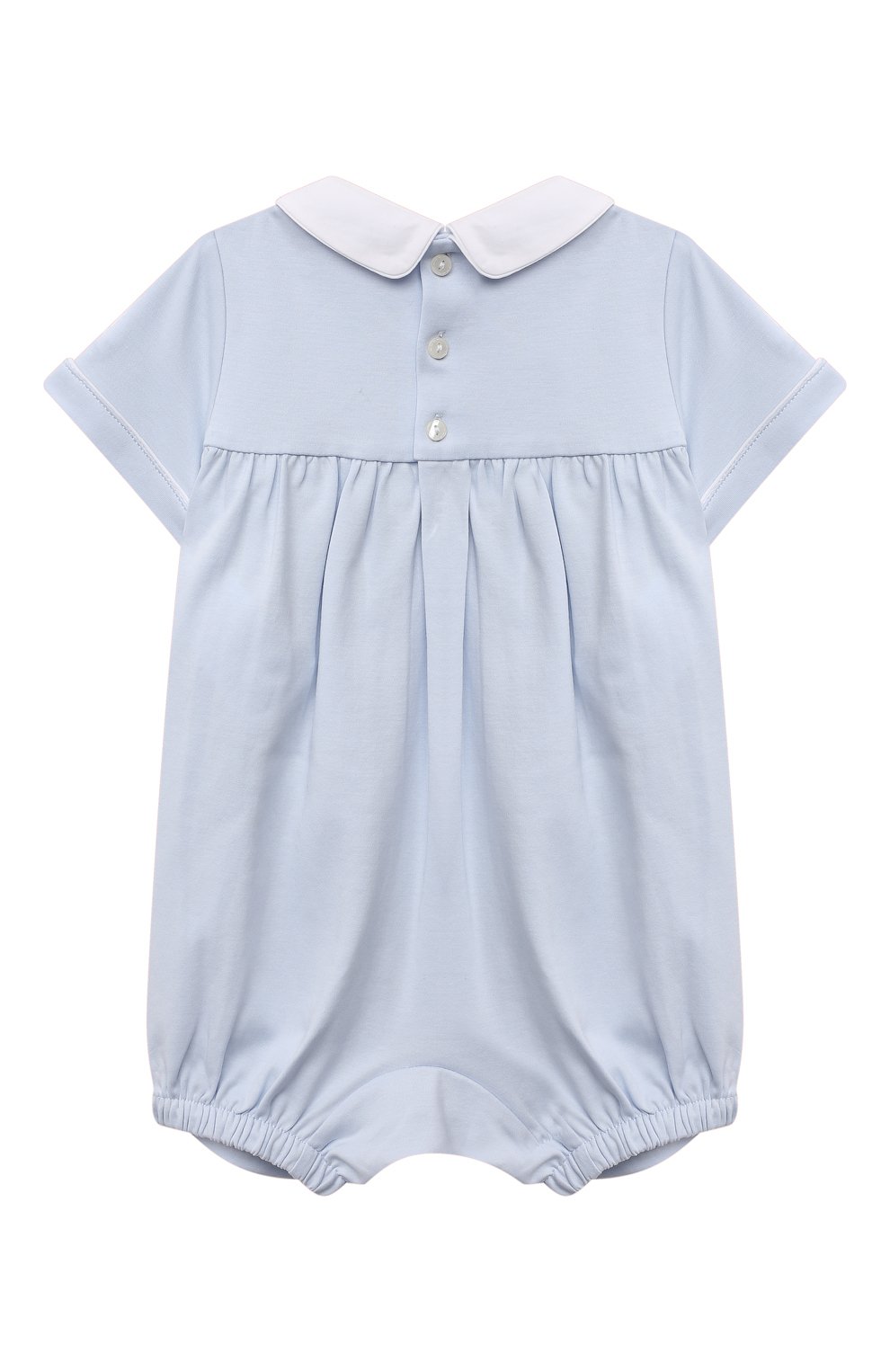 Детское хлопковый комбинезон POLO RALPH LAUREN голубого цвета по цене 8370 руб., арт. 320835415 | Фото 2 Детское хлопковый комбинезон POLO RALPH LAUREN голубого цвета, арт. 320835415 | Фото 2