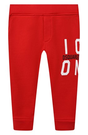 Детские хлопковые джоггеры DSQUARED2 красного цвета по цене 11450 руб., арт. DQ0248-D002Y | Фото 1 Детские хлопковые джоггеры DSQUARED2 красного цвета, арт. DQ0248-D002Y | Фото 1 (Материал внешний: Хлопок; Мальчики Кросс-КТ: Брюки-спорт; Ростовка одежда: 10 - 11 лет | 140 - 146см, 12 лет | 152 см, 13 - 15 лет | 158 см, 16 лет | 164 см, 4 года | 104 см, 6 лет | 116 см, 8 лет | 128 см)