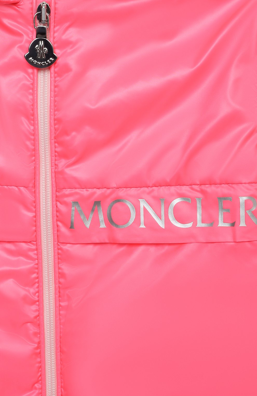 Детского ветровка с капюшоном MONCLER фуксия цвета по цене 21600 руб., арт. G1-951-1A719-10-54A8W | Фото 3 Детского ветровка с капюшоном MONCLER фуксия цвета, арт. G1-951-1A719-10-54A8W | Фото 3