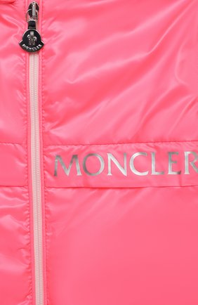 Детского ветровка с капюшоном MONCLER фуксия цвета по цене 21600 руб., арт. G1-951-1A719-10-54A8W | Фото 3 Детского ветровка с капюшоном MONCLER фуксия цвета, арт. G1-951-1A719-10-54A8W | Фото 3