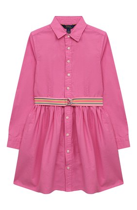 Детское хлопковое платье POLO RALPH LAUREN розового цвета по цене 9795 руб., арт. 313835211 | Фото 1 Детское хлопковое платье POLO RALPH LAUREN розового цвета, арт. 313835211 | Фото 1 (Материал внешний: Хлопок; Рукава: Длинные; Случай: Повседневный; Девочки Кросс-КТ: Платье-одежда; Ростовка одежда: 10 - 11 лет | 140 - 146см, 12 лет | 152 см, 8 лет | 128 см, 9 лет | 134 см)