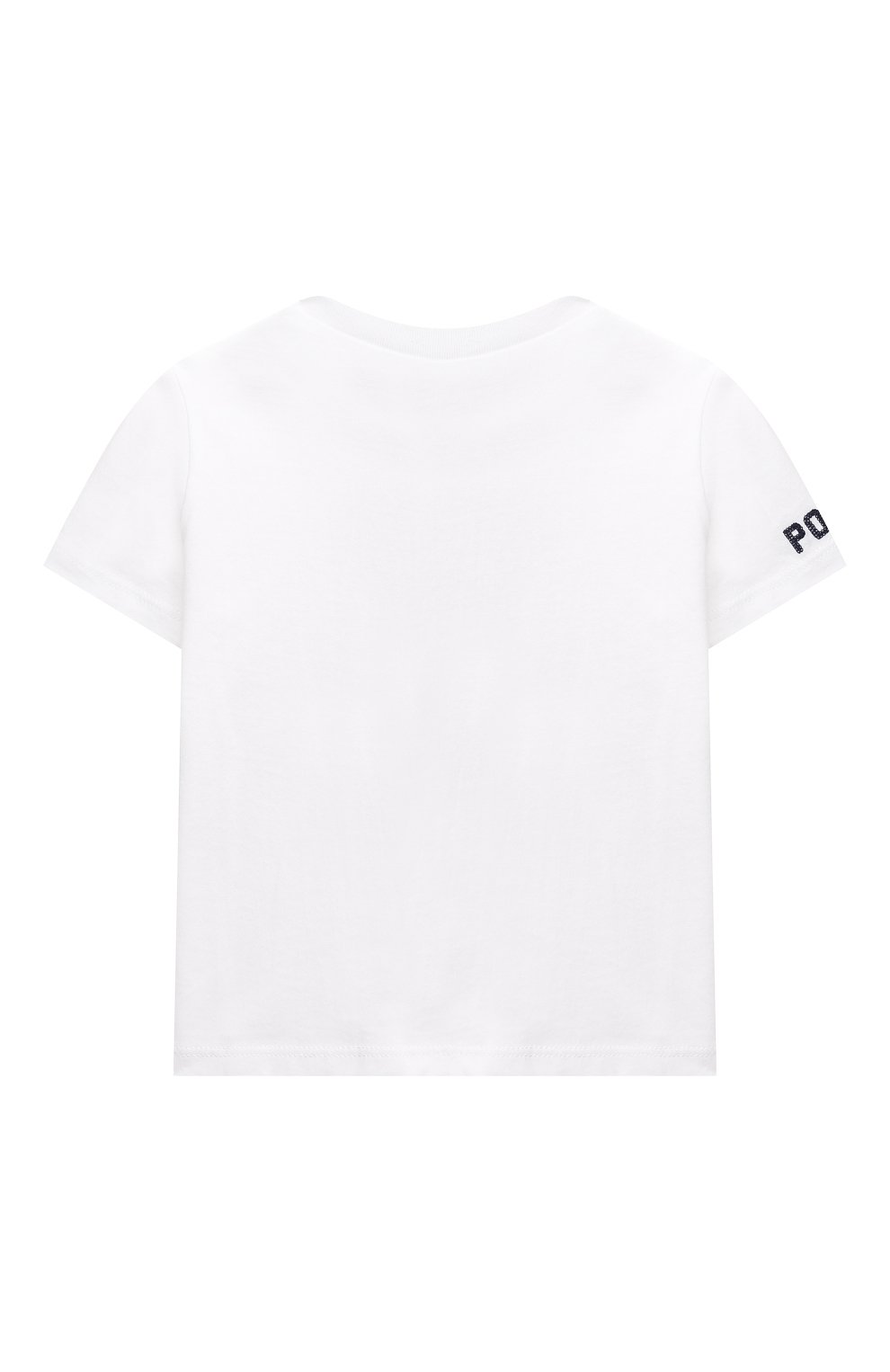 Детский хлопковая футболка POLO RALPH LAUREN белого цвета по цене 3475 руб., арт. 320746618 | Фото 2 Детский хлопковая футболка POLO RALPH LAUREN белого цвета, арт. 320746618 | Фото 2