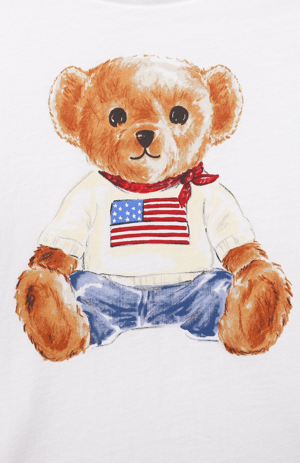 Детский хлопковая футболка POLO RALPH LAUREN белого цвета по цене 3475 руб., арт. 320746618 | Фото 3 Детский хлопковая футболка POLO RALPH LAUREN белого цвета, арт. 320746618 | Фото 3