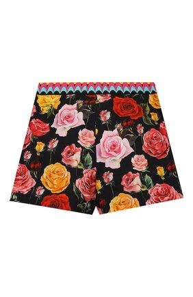 Детские хлопковые шорты DOLCE & GABBANA разноцветного цвета по цене 17600 руб., арт. L52Q76/G7YQU/8-14 | Фото 2 Детские хлопковые шорты DOLCE & GABBANA разноцветного цвета, арт. L52Q76/G7YQU/8-14 | Фото 2 (Девочки Кросс-КТ: Шорты-одежда; Материал подклада: Хлопок; Материал внешний: Хлопок; Ростовка одежда: 10 - 11 лет | 140 - 146см, 12 лет | 152 см, 8 лет | 128 см)