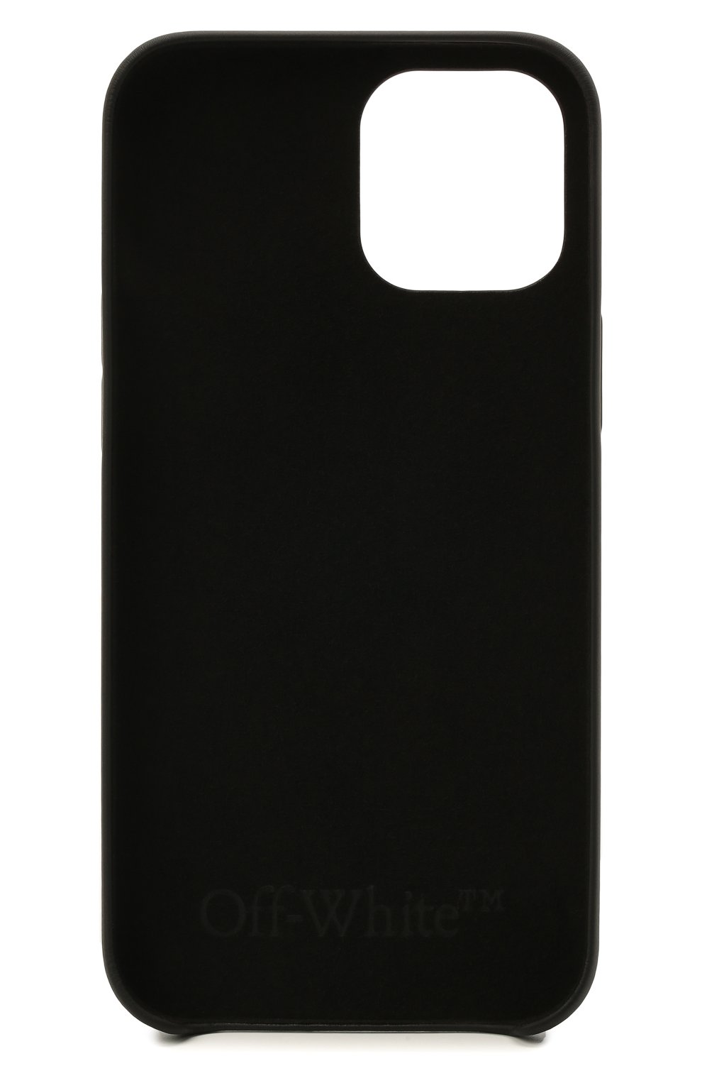 Чехол для iphone 12 pro max OFF-WHITE черного цвета по цене 6740 руб., арт. 0WPA021S21PLA003 | Фото 2 Чехол для iphone 12 pro max OFF-WHITE черного цвета, арт. 0WPA021S21PLA003 | Фото 2