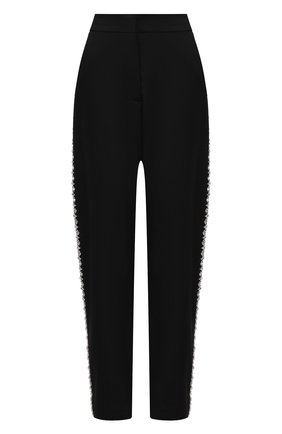 Женские шерстяные брюки BALMAIN черного цвета по цене 278500 руб., арт. VF15248/167L | Фото 1 Женские шерстяные брюки BALMAIN черного цвета, арт. VF15248/167L | Фото 1 (Материал внешний: Шерсть; Длина (брюки, джинсы): Стандартные; Силуэт Ж (брюки и джинсы): Прямые; Женское Кросс-КТ: Брюки-одежда; Стили: Кэжуэл; Региональные ограничения белый список (Axapta Mercury): RU)