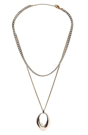 Женское колье ALEXANDER MCQUEEN серебряного цвета по цене 56900 руб., арт. 659627/J160Z | Фото 1 Женское колье ALEXANDER MCQUEEN серебряного цвета, арт. 659627/J160Z | Фото 1